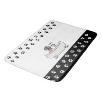 Funny Boxer Dog Bath Mat