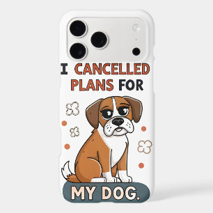 Funny Boxer Dog Quote Cartoon Illustration