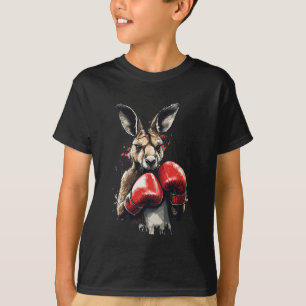 Funny Boxer Kangaroo With Boxing Gloves Fighting K T-Shirt