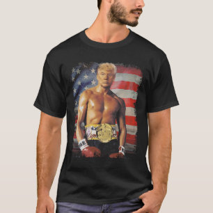 Funny Boxer Trump Trump Rocky Meme  T-Shirt