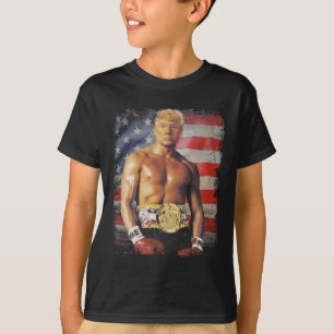 Funny Boxer Trump Trump Rocky Meme  T-Shirt