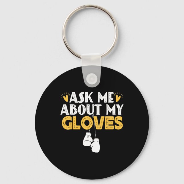 Funny Boxers Birthday Sarcastic Saying  Key Ring (Front)