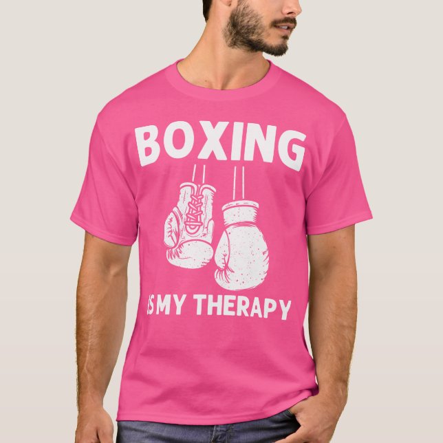 Funny Boxing Art For Men Women Kickboxing Coach Bo T-Shirt (Front)
