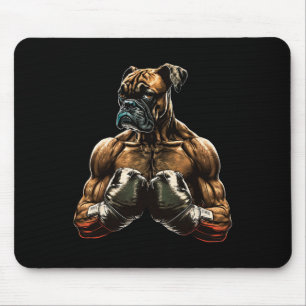 Funny Boxing Boxer Dog Gifts For Men Boys Women Ki Mouse Pad