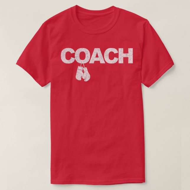 Funny Boxing Coach Boxing Trainer Retro  T-Shirt (Design Front)