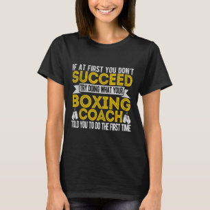 Funny Boxing Coach Boxing Trainer Retro T-Shirt