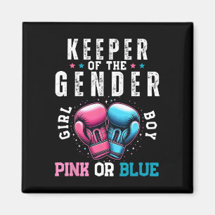 Funny Boxing Gender Reveal Keeper Of Gender Boxer Magnet