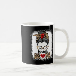 Funny Boxing Gloves Messy Bun Boxing Mum Coffee Mug