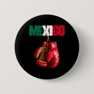 Funny Boxing - I Love Boxing Mexico 6 Cm Round Badge