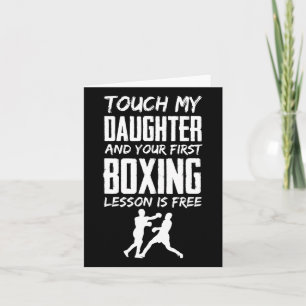 Funny Boxing Jealous Dad Or Mum Card