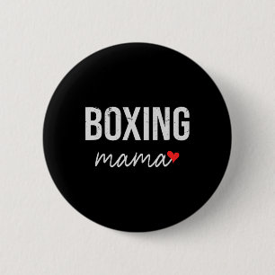 Funny Boxing Mum - Cute Boxing Mama Gift For Women 6 Cm Round Badge