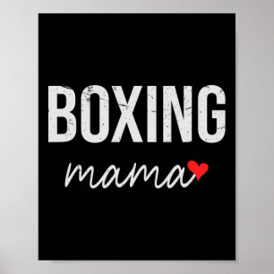 Funny Boxing Mum - Cute Boxing Mama Gift For Women Poster