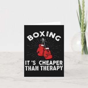 Funny Boxing Quote Gloves Boxer  Card