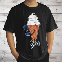 Funny Boxing Sports Ice Cream Cone Cartoon