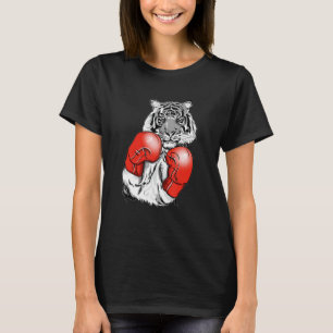 Funny Boxing Tiger With Red Gloves Kids Adults T-Shirt