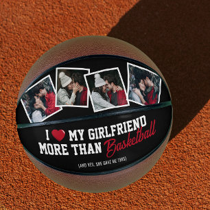 Funny Boyfriend Photo Basketball Gift