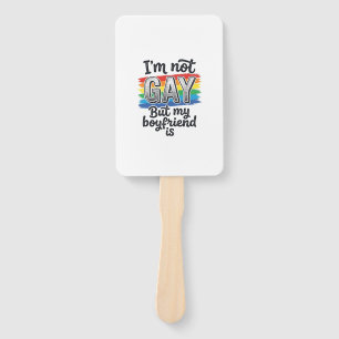 Funny Boyfriend Pride Vintage Engraving Shirt Desi Hand Fan