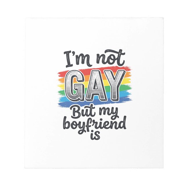 Funny Boyfriend Pride Vintage Engraving Shirt Desi Notepad (Front)
