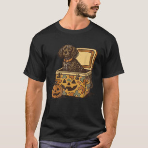 Funny Boykin Spaniel in Camo Cooler Pumpkin Face H T-Shirt
