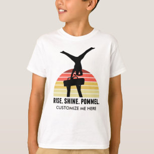 Funny Boys Gymnastics Eat Sleep Pommel Horse T-Shirt