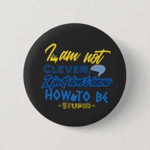 Funny, Brain Design 6 Cm Round Badge