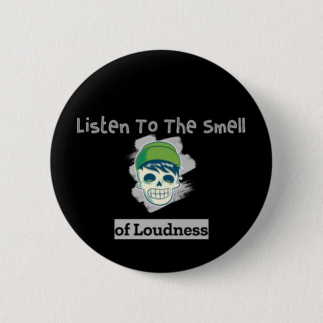 Funny Brain Design 6 Cm Round Badge (Front)