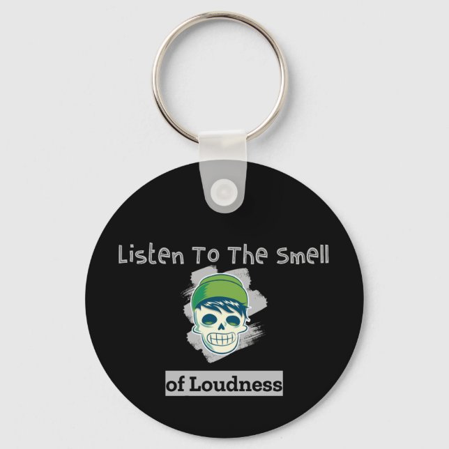 Funny Brain Design  Key Ring (Front)