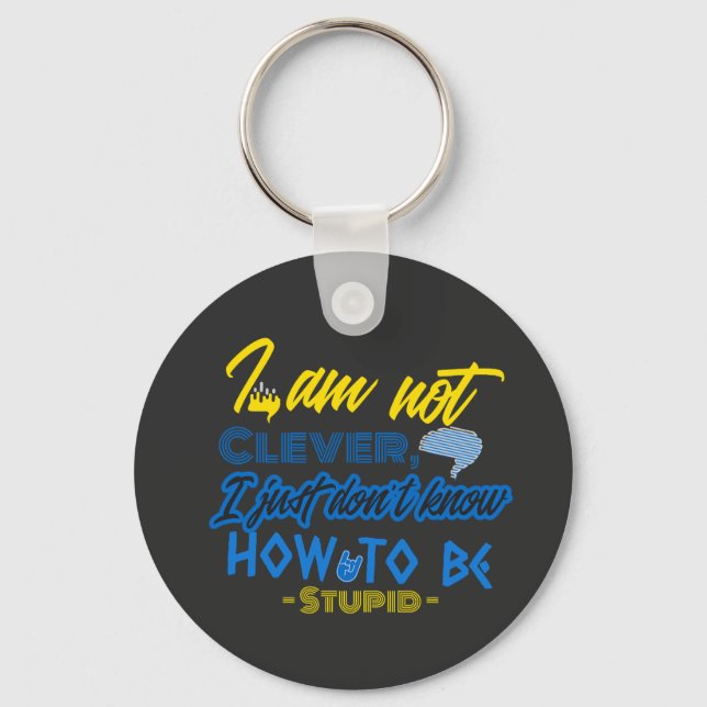 Funny, Brain Design Key Ring (Front)