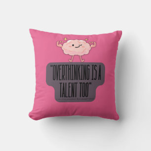   Funny Brain Power Apparel for  Introverts Cushion