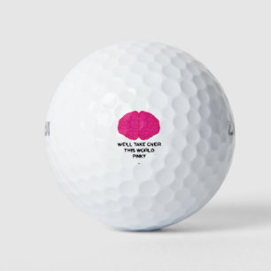funny brain quote from pinky and brain cartoon golf balls