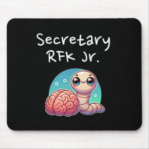 Funny Brain Worm Secretary Rfk Jr. Mouse Pad