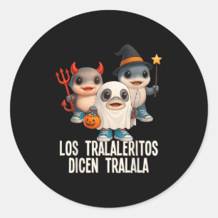 Funny Brainrot Los Tralaleritos Halloween Costume Classic Round Sticker