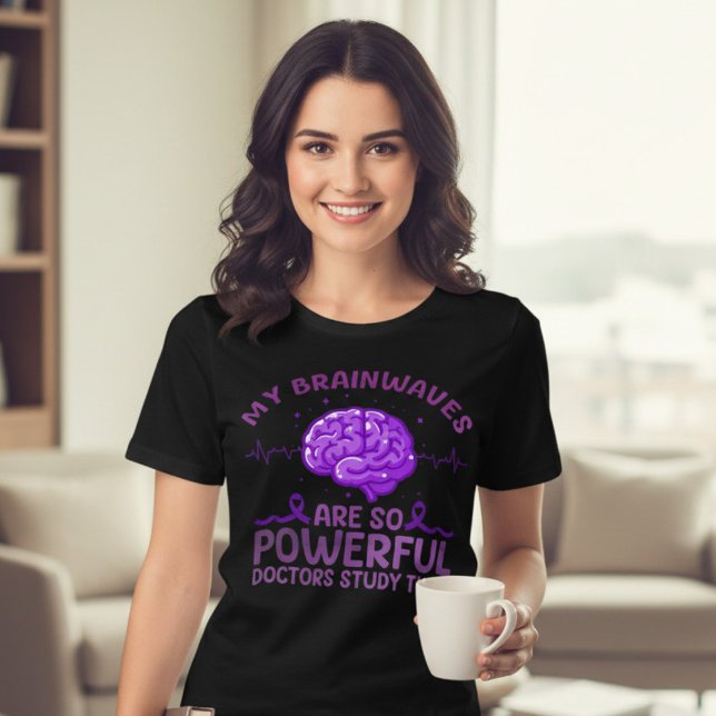 Funny Brainwaves Epilepsy Awareness Gift Tri-Blend Shirt (Creator Uploaded)