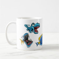 Funny Brave Kid Mug Ocean Sea Shark Fish Tale Gift