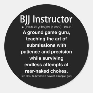 Funny Brazilian Jiu-Jitsu Classic Round Sticker