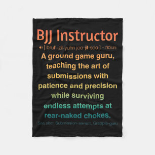 Funny Brazilian Jiu-Jitsu Fleece Blanket
