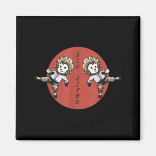 Funny Brazilian Jiu Jitsu Llama Magnet
