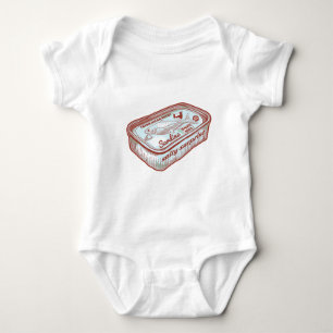 Funny breath mints baby bodysuit