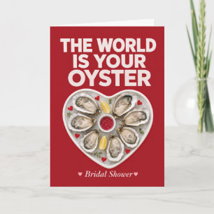 Funny Bridal Shower Oyster Coastal Oyster Pun  Card