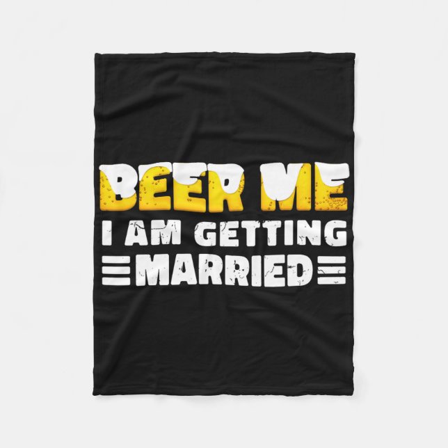 Funny Bride And Groom Bachelor Party  Fleece Blanket (Front)