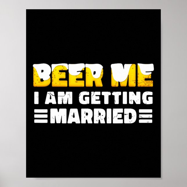 Funny Bride And Groom Bachelor Party  Poster (Front)