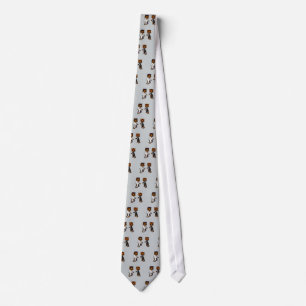 Funny Bride and Groom Tiger Wedding Art Tie