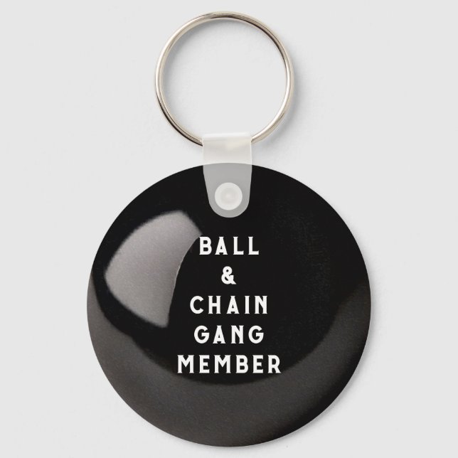 Funny Bride Ball & Chain Key Ring (Front)