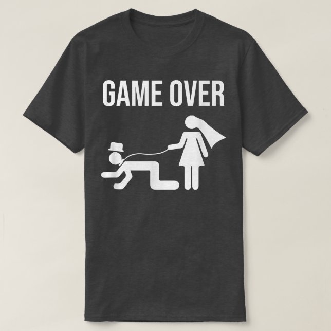 Funny Bride Groom Bachelor Bachelorette Wedding Gr T-Shirt (Design Front)