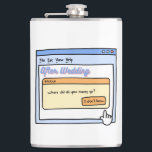 Funny Bride & Groom Gift for Bachelor Party Humour Hip Flask<br><div class="desc">Funny Bride & Groom Gift for Bachelor Party Humour Flask</div>