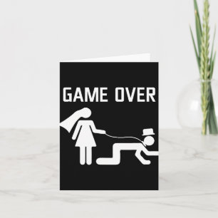 Funny Bride Groom Wedding Bachelor Bachelorette Pa Card