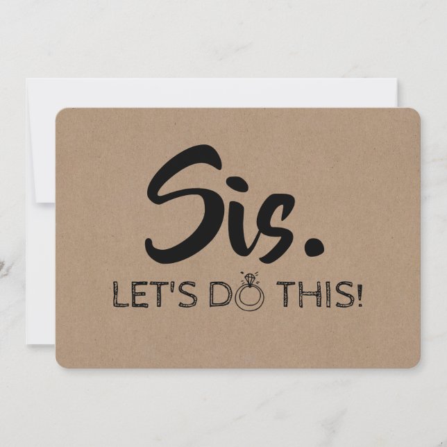 Funny Bridesmaid / Maid of Honour Proposal Invitation (Front)