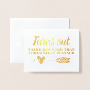 Funny Bridesmaid or Maid of Honour Foil Card