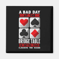 Funny Bridge Player a Bad Day at the Bridge Table