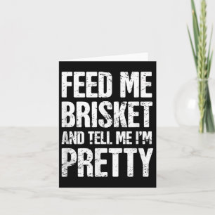 Funny Brisket & Backyard Barbecue Grill Shirt Card